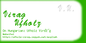 virag ufholz business card